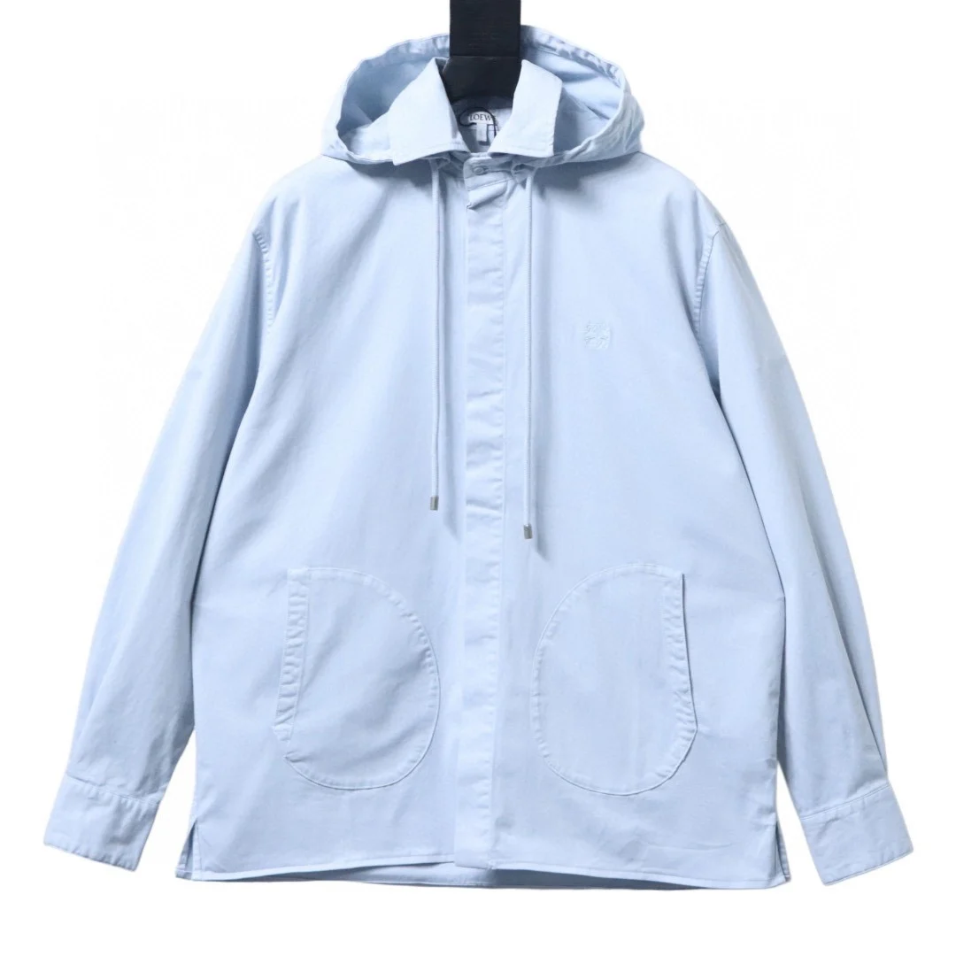 罗意威 斜纹缎面连帽外套 罗意威 斜纹缎面连帽外套