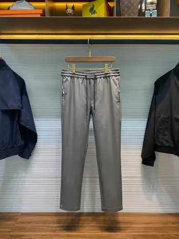 Classic monogram canvas pocket spliced fashionable versatile casual long pants Replica Dior Pants and Trousers