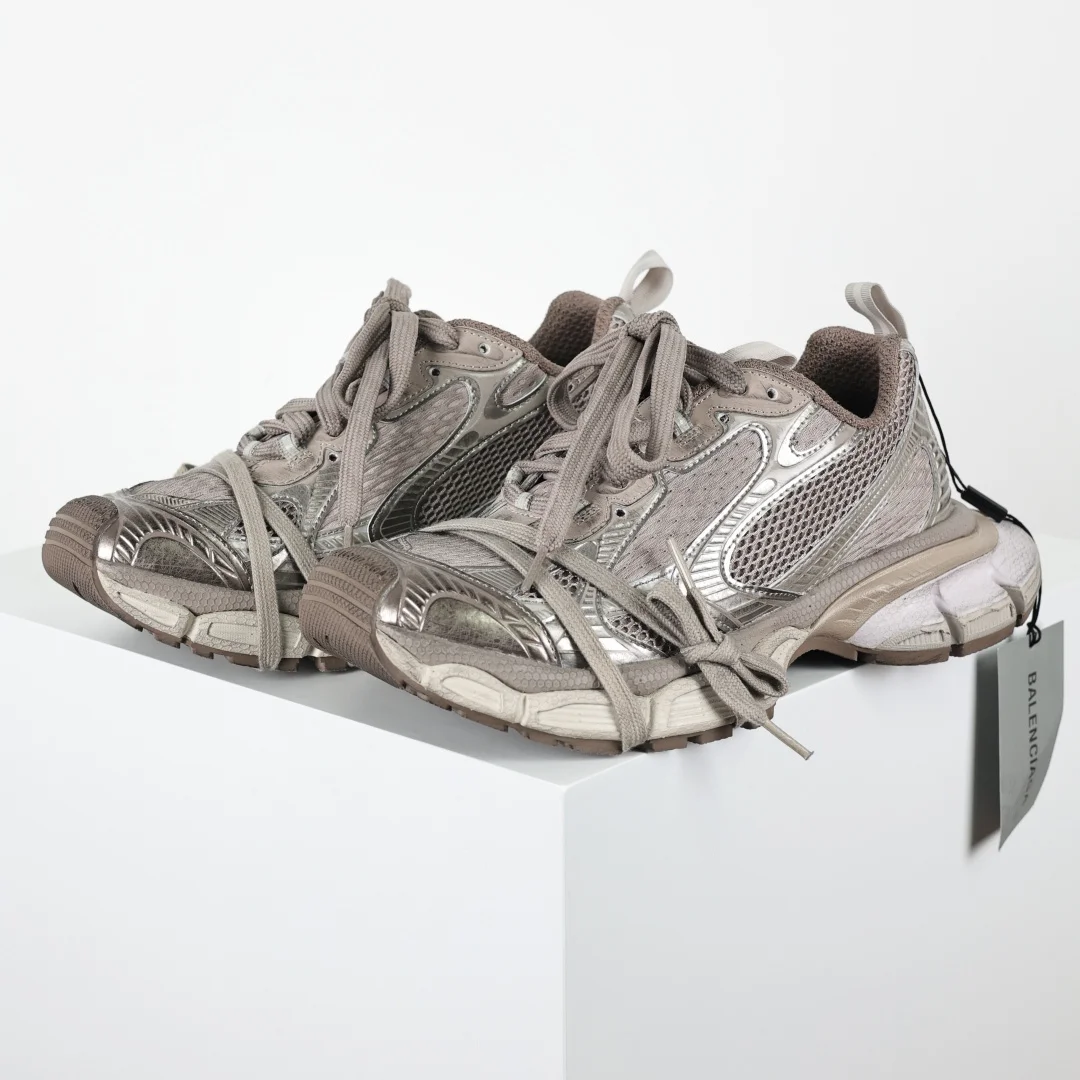 巴黎世家 情侣款滑橡胶大底老爹鞋