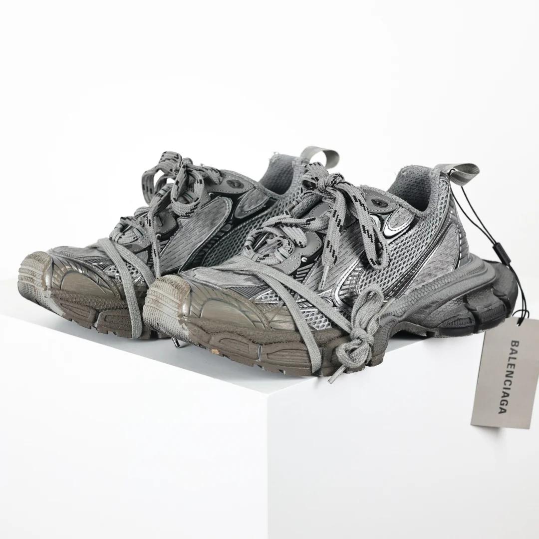 巴黎世家 情侣款防滑橡胶大底老爹鞋