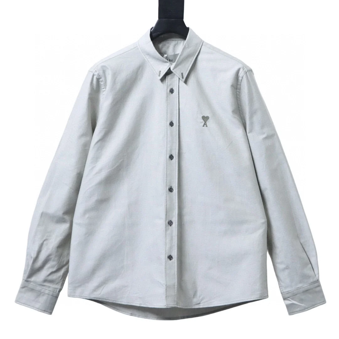 Ami 全棉双色色纺牛津布衬衫