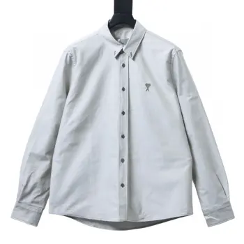 全棉双色色纺牛津布衬衫 高仿Ami衬衫