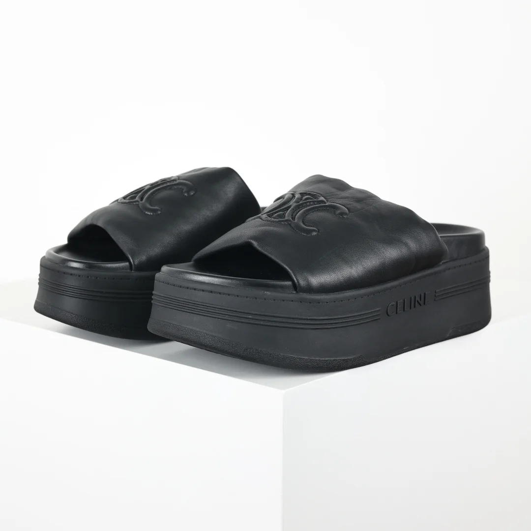 赛琳 厚底一字拖