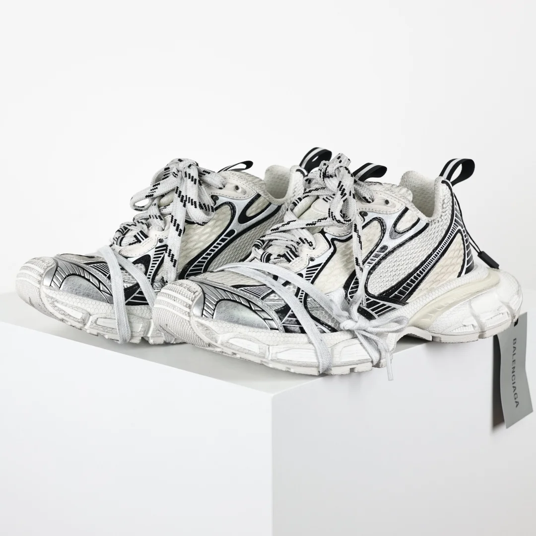 巴黎世家 情侣款滑橡胶大底老爹鞋