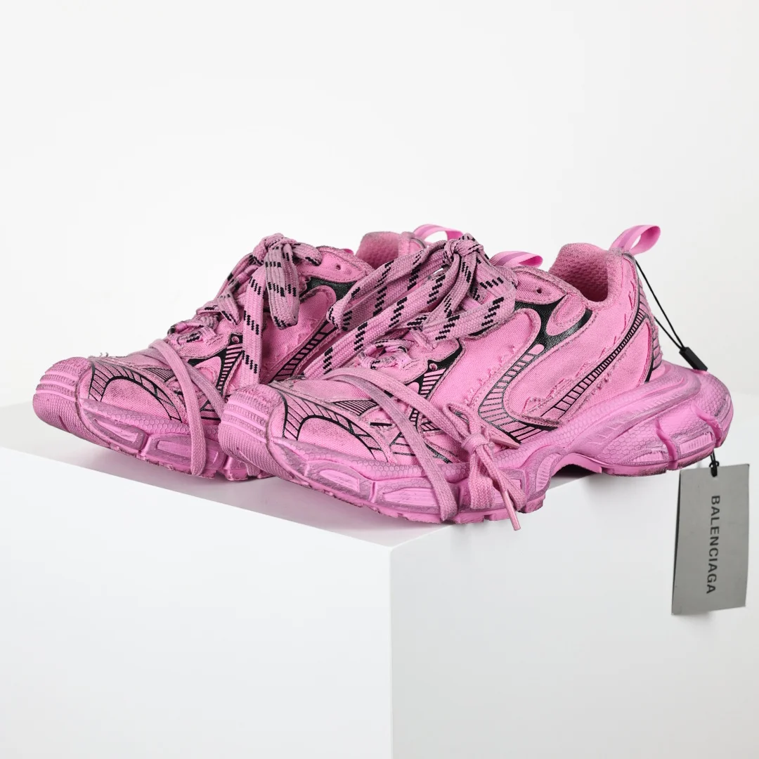 巴黎世家 情侣款滑橡胶大底老爹鞋