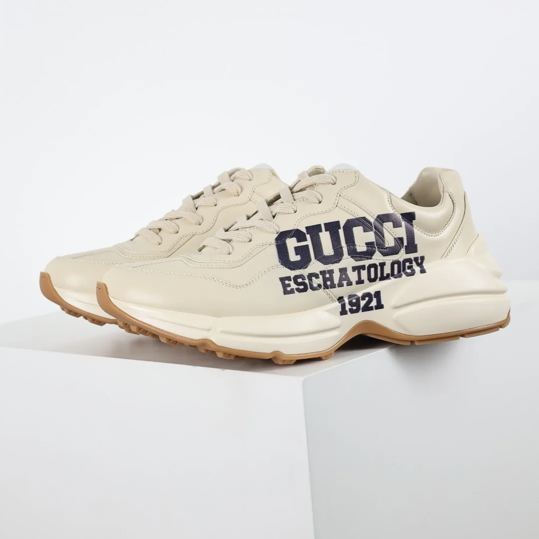 古奇 情侣款复古老爹鞋