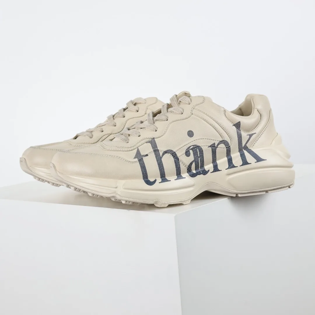 古奇 情侣款复古老爹鞋