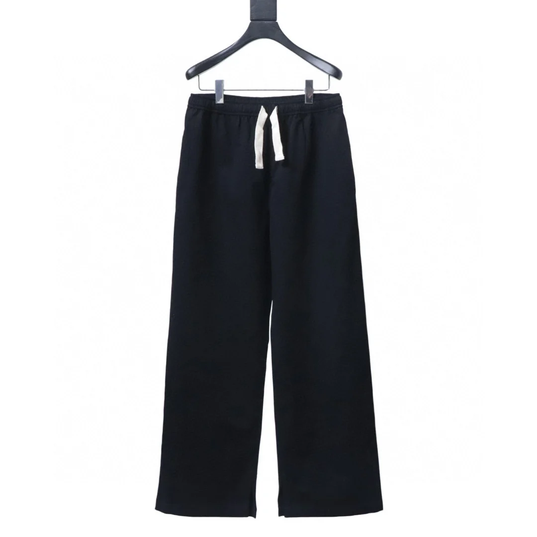 赛琳 赛琳小皮标棉质斜纹长裤