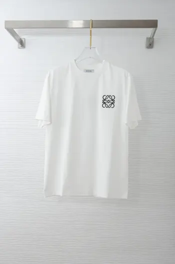 Men s Casual Round Neck Short Sleeve T-Shirt Replica Loewe Tshirts and Polos