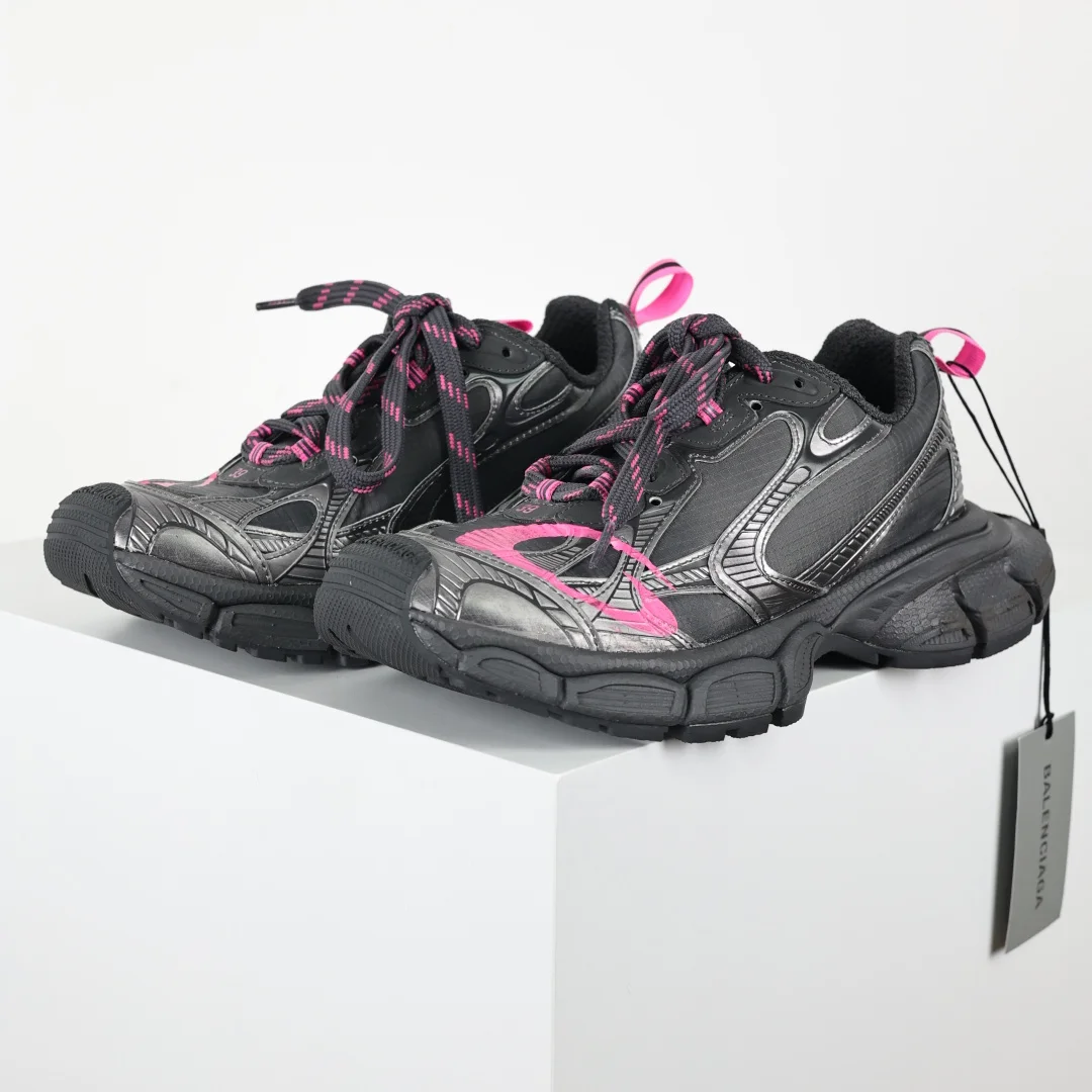 巴黎世家 情侣款防滑橡胶大底老爹鞋