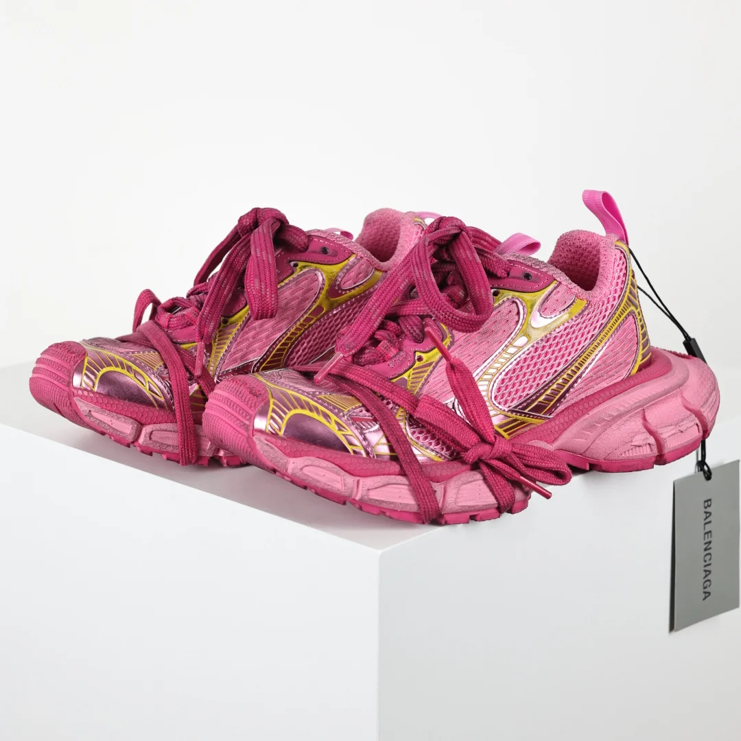 巴黎世家 情侣款滑橡胶大底老爹鞋