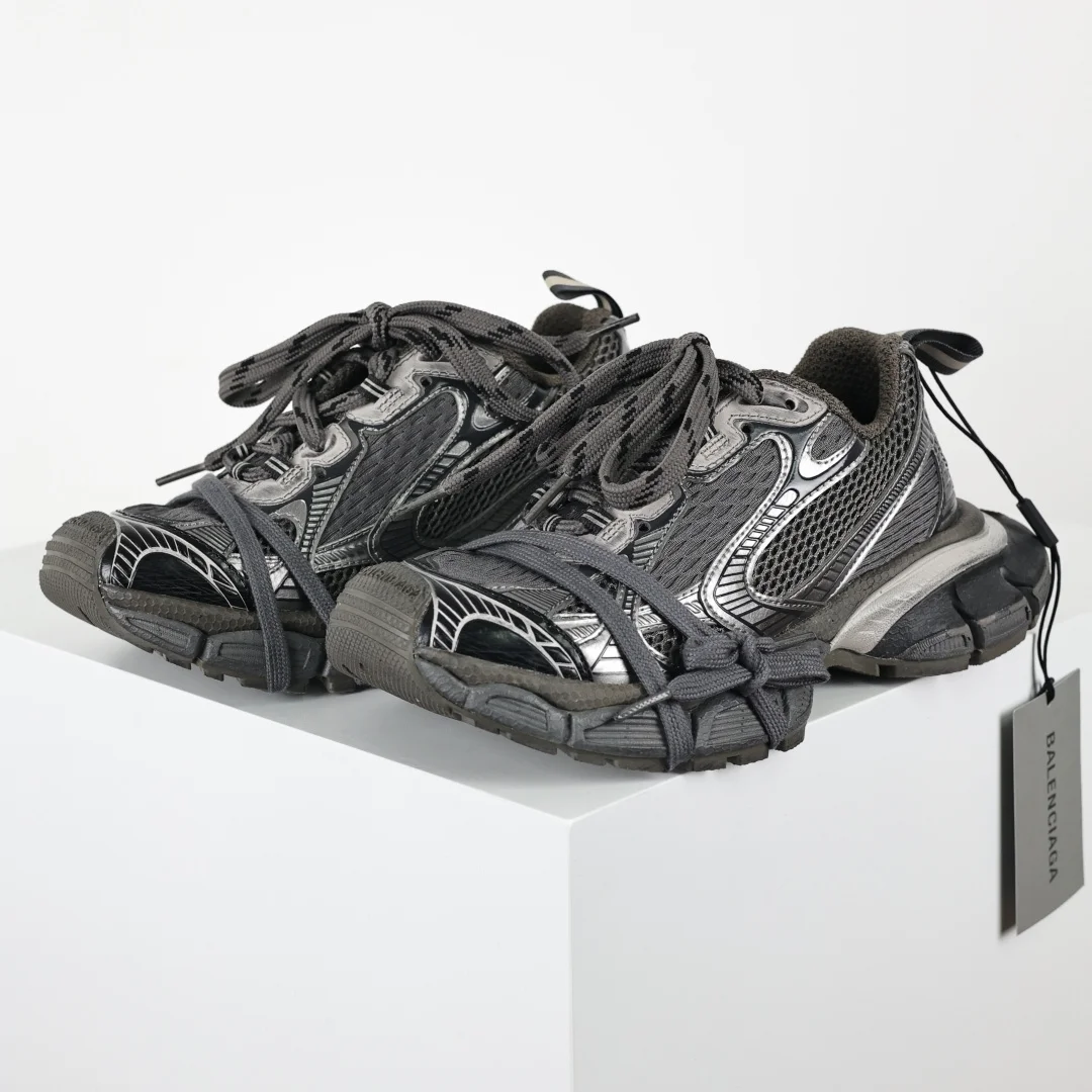 巴黎世家 情侣款滑橡胶大底老爹鞋