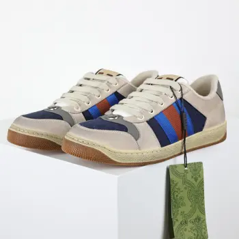 情侣款休闲运动鞋 高仿古奇男士运动鞋