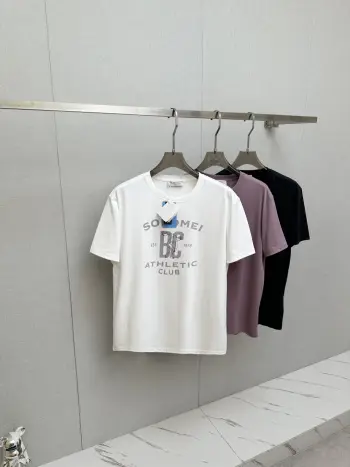 新款走秀图案时尚休闲短袖T恤 高仿布鲁内洛库奇内利T恤/POLO衫