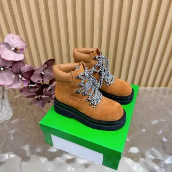 Lace-up trendy knight boots Martin boots Replica Bottega Veneta Womens Boots