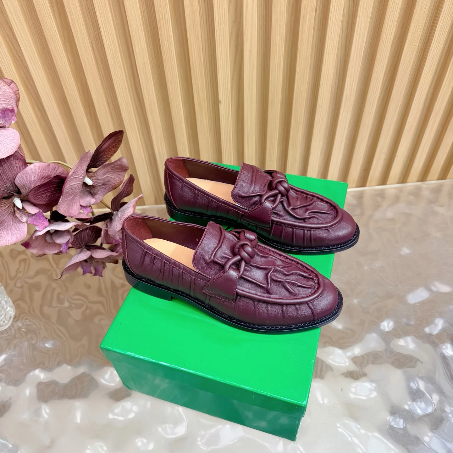 Bottega Veneta Metallic Twisted Shoes and Loafers Bottega Veneta Metallic Twisted Shoes and Loafers