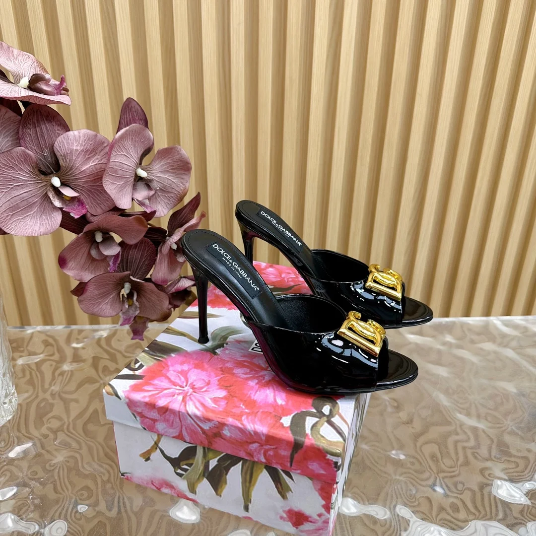 杜嘉班纳 绝美复古水钻凉拖 意式经典奢华高跟鞋