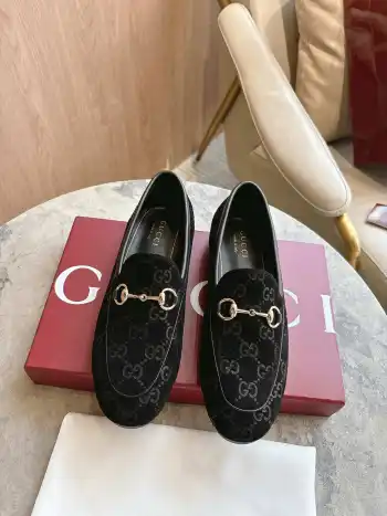 Jordaan系列饰马衔扣乐福鞋 高仿古奇女士皮鞋/乐福鞋