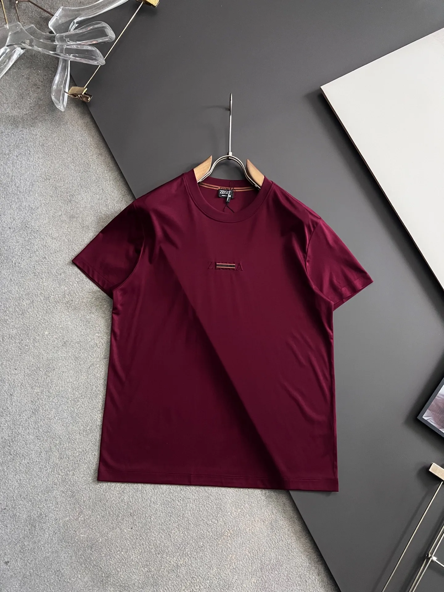 杰尼亚 双股丝光进口牛奶丝T恤 杰尼亚 双股丝光进口牛奶丝T恤