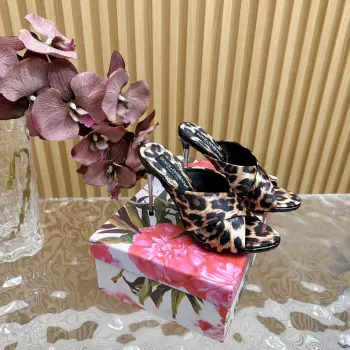 Stunning Vintage Metal Heeled Sandals Italian Classic Luxury High Heels Replica Dolce Gabbana Womens Sandals and Slides