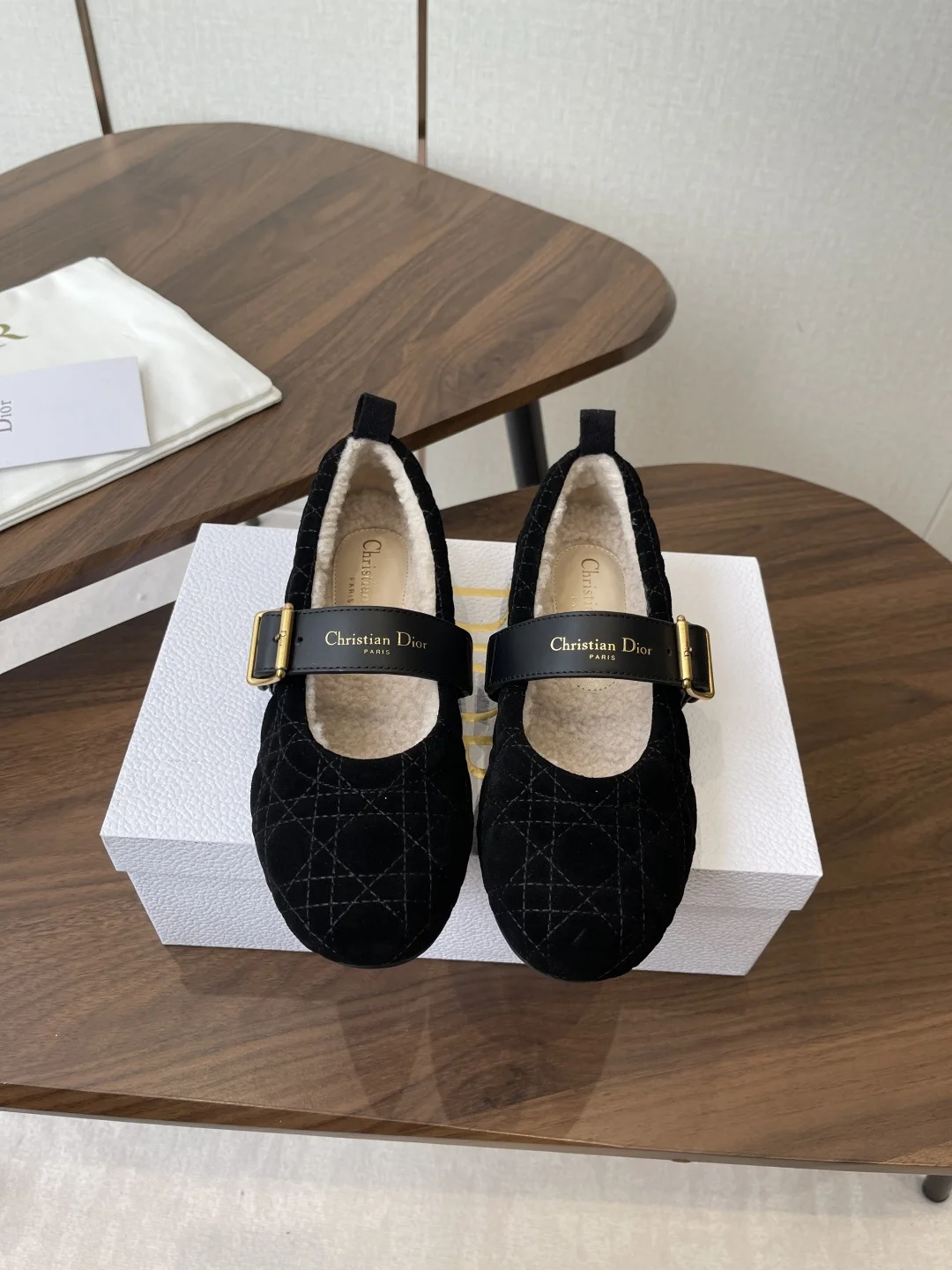 Dior 25ss Autumn/Winter New Arrivals Wool Mary Jane Ballet Shoes Dior 25ss Autumn/Winter New Arrivals Wool Mary Jane Ballet Shoes