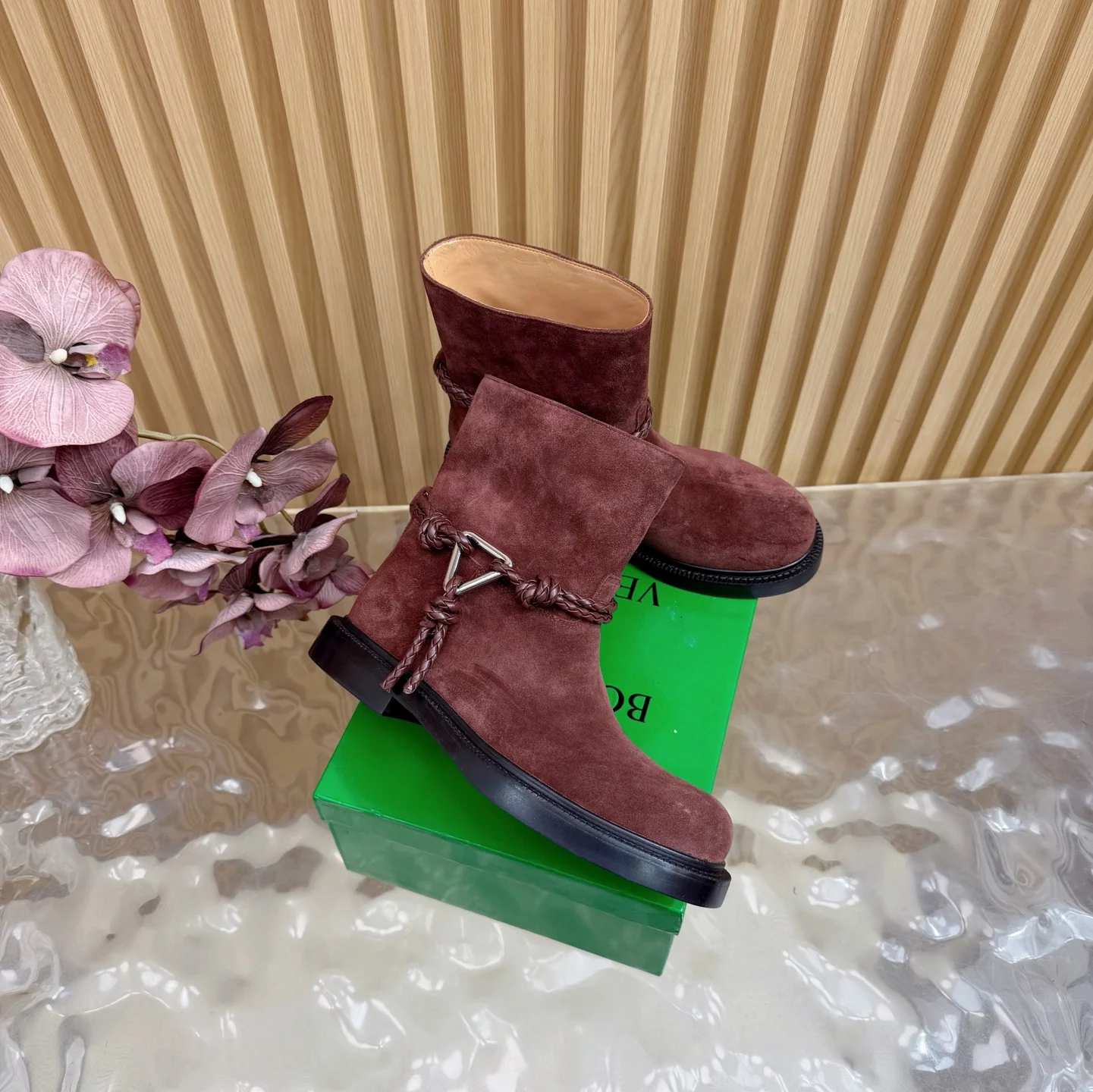 BV 脚蹬网红时尚骑士靴 高筒靴 BV 脚蹬网红时尚骑士靴 高筒靴