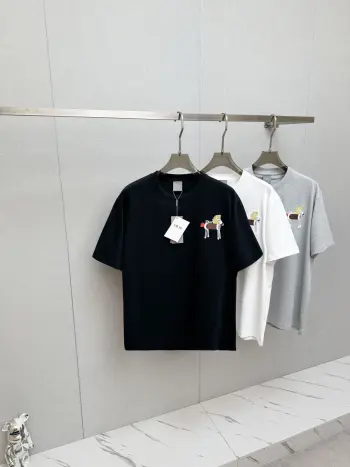 New Fashion Casual Short Sleeve T-Shirt with Runway Pattern Replica Dior Tshirts and Polos