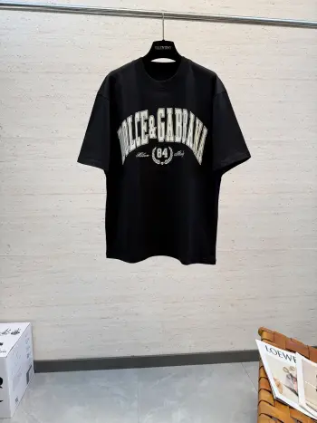 26S New Spring and Summer Casual Men s Round Neck Short Sleeve Replica Dolce Gabbana Tshirts and Polos