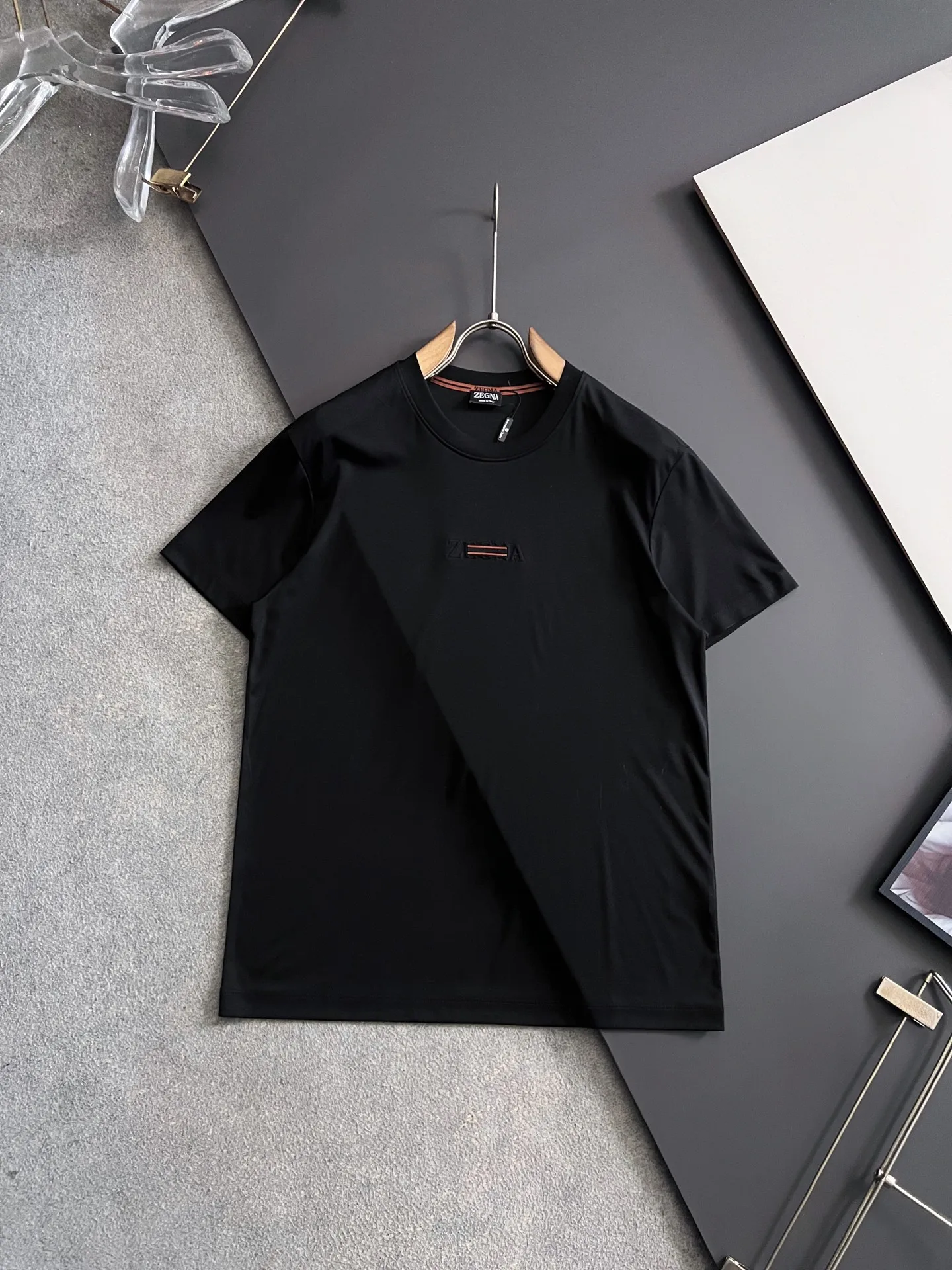 杰尼亚 双股丝光进口牛奶丝T恤 杰尼亚 双股丝光进口牛奶丝T恤