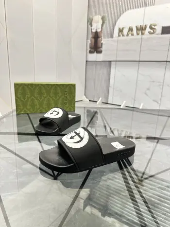 最新款情侣款拖鞋 高仿古奇男士凉鞋/拖鞋