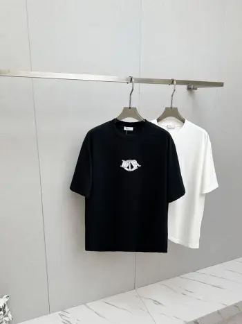 New Fashion Casual Short Sleeve T-Shirt with Runway Pattern Replica Dior Tshirts and Polos