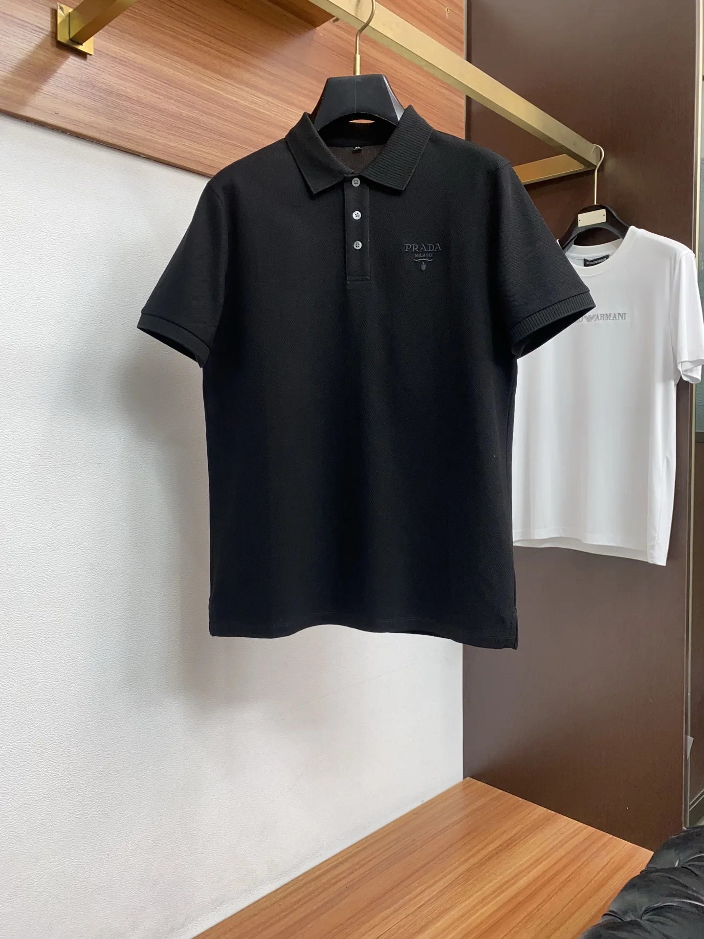 普拉达 2066春夏新款男士短袖Polo衫