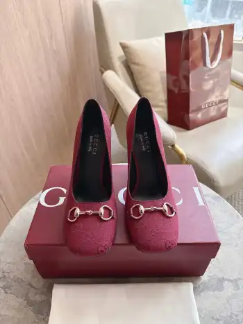 Signora系列鞋履 马衔扣高跟鞋 高仿古奇女士高跟鞋/单鞋