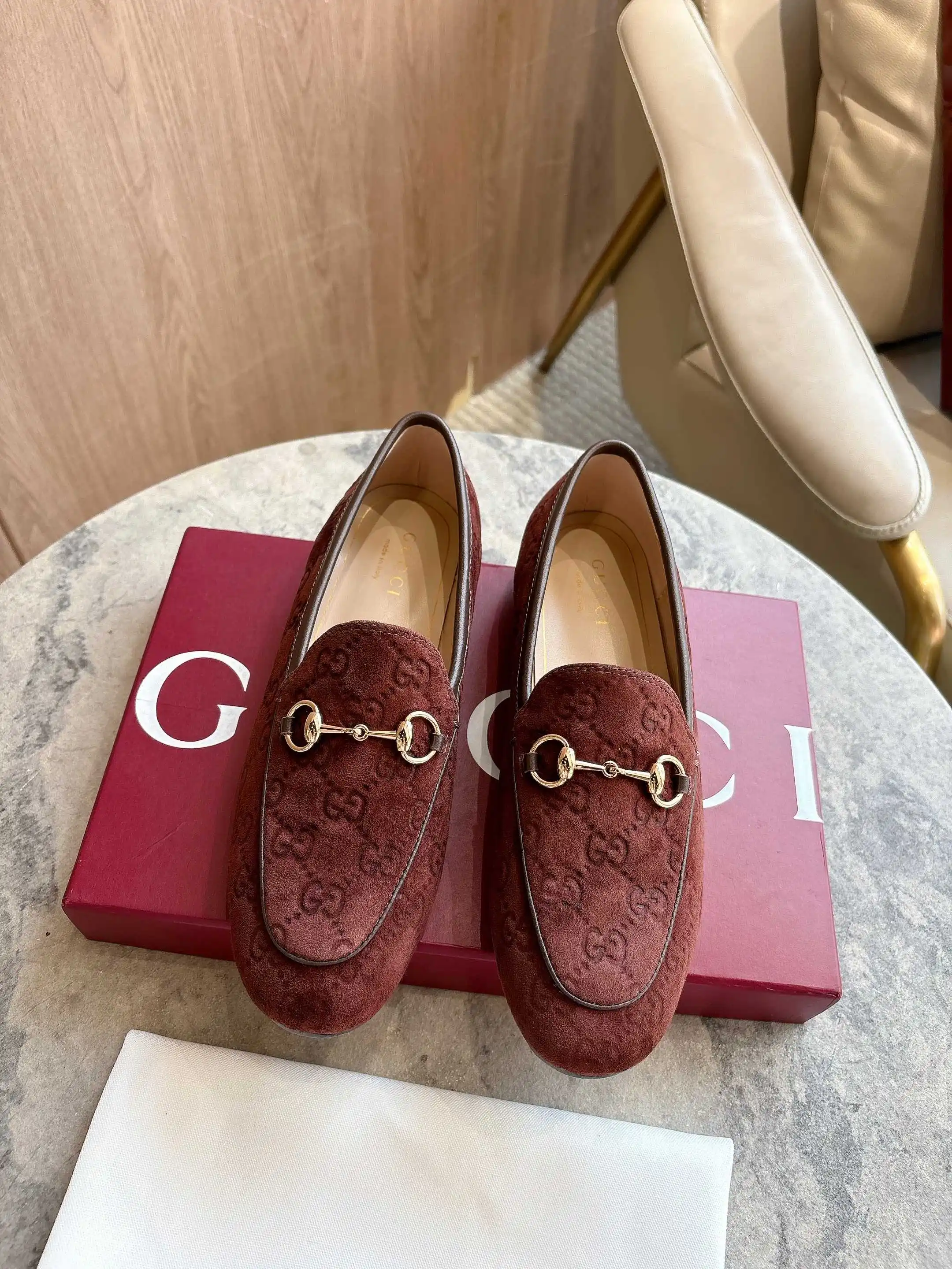 古奇 Jordaan系列饰马衔扣乐福鞋