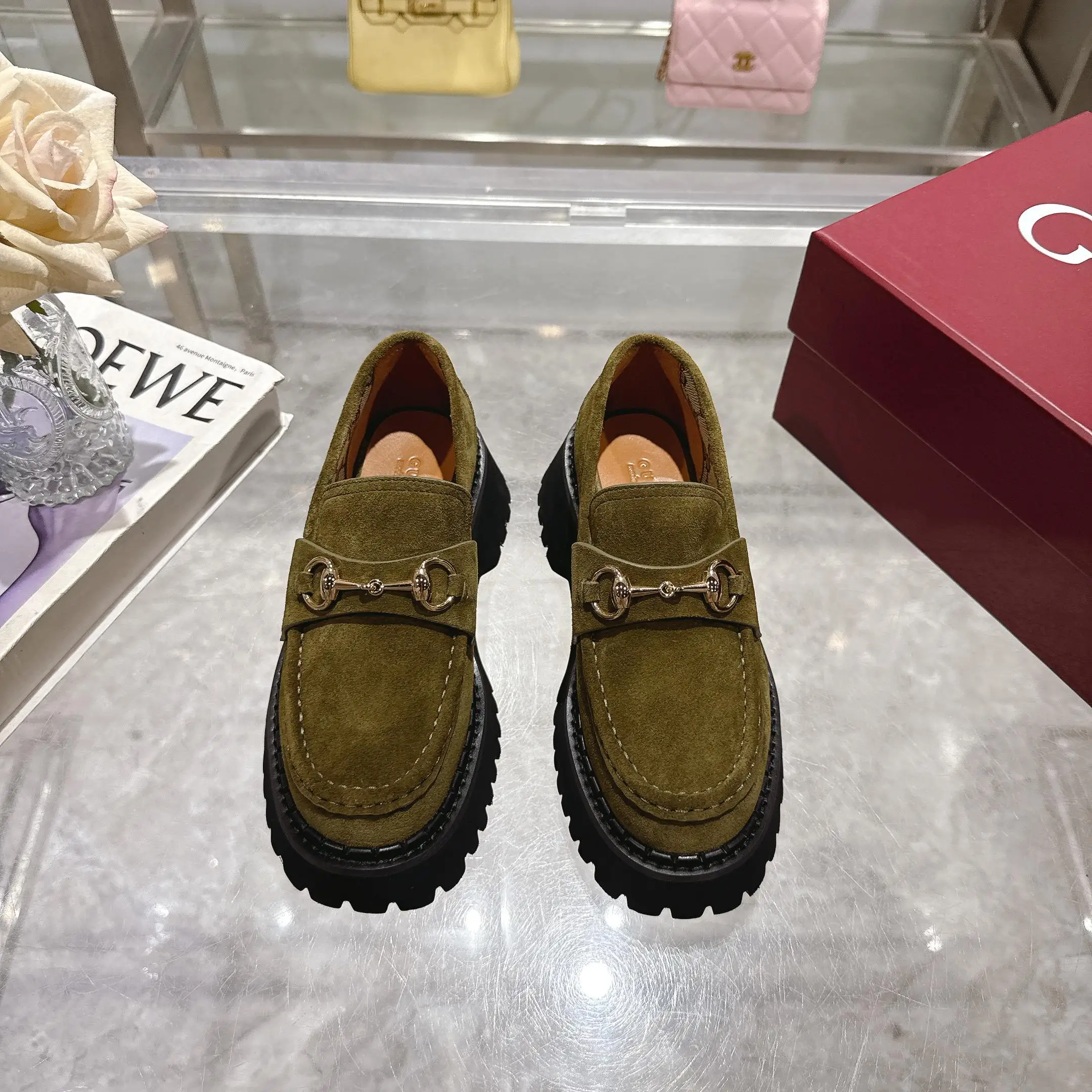 古奇 金典增高 百搭款 马衔扣乐福鞋