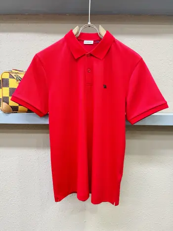 Men s Polo Shirt with Collar and Short Sleeves Replica Burberry Tshirts and Polos