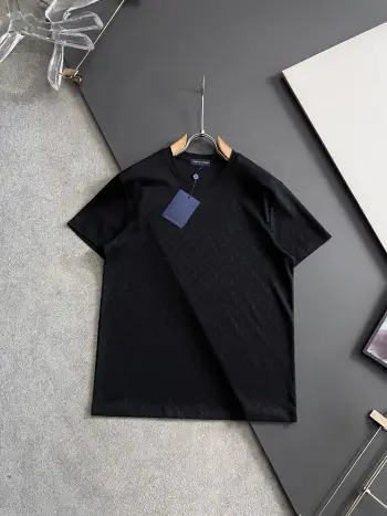Double-strand mercerized imported milk silk T-shirt Replica Louis Vuitton Tshirts and Polos