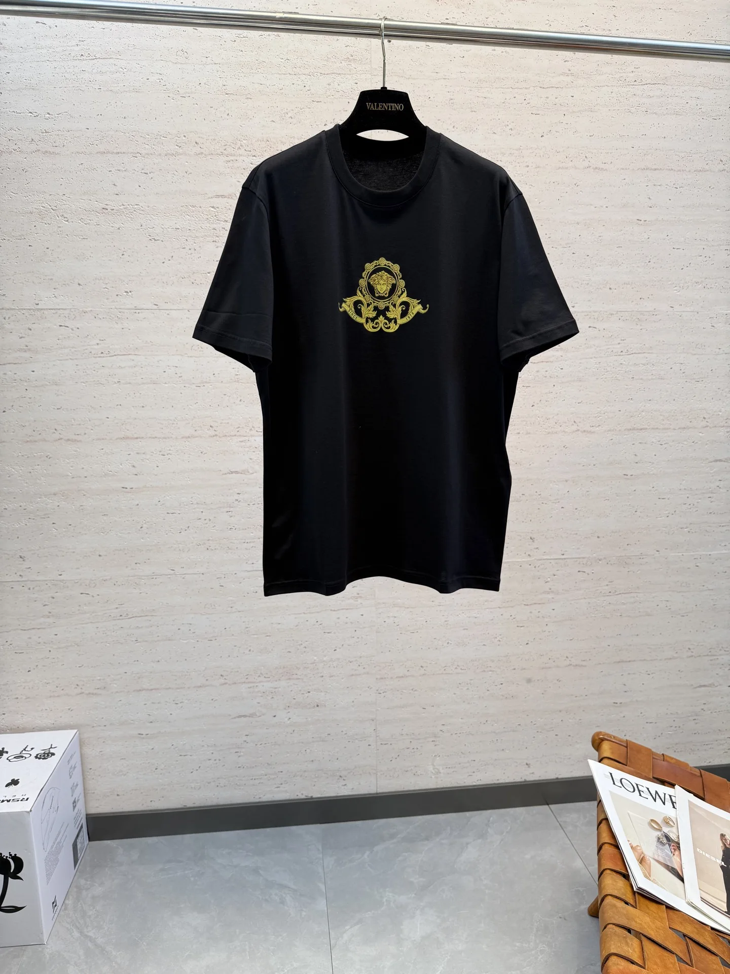 范思哲 26S新款春夏休闲男士圆领短袖