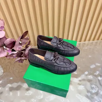 Metallic Twisted Shoes and Loafers Replica Bottega Veneta Womens Loafers and Dress Shoes