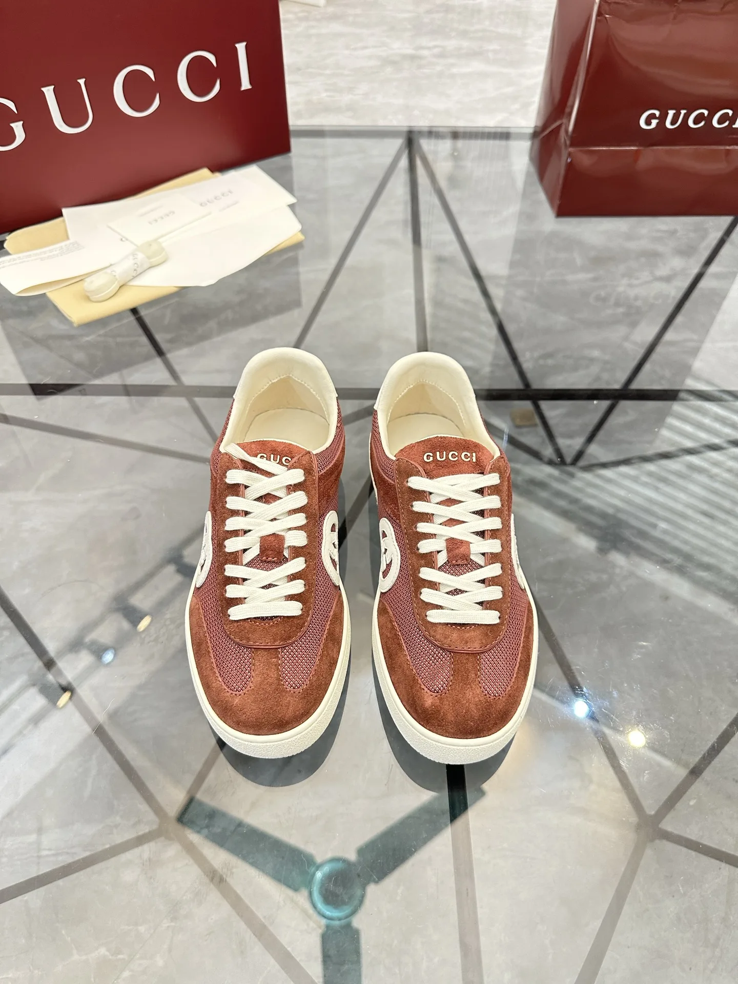 古奇 新款男士低帮休闲鞋