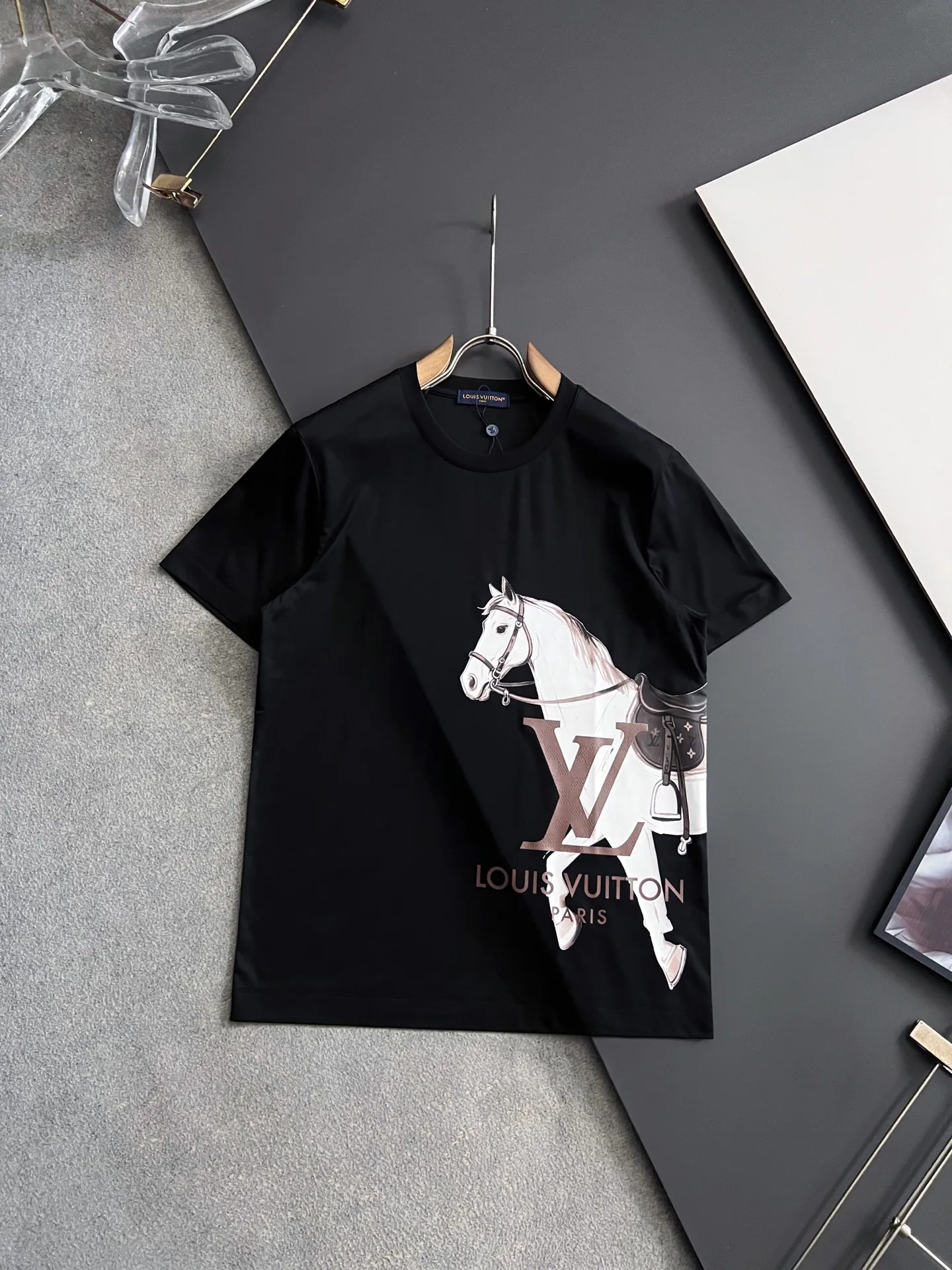 LV 双股丝光进口牛奶丝T恤