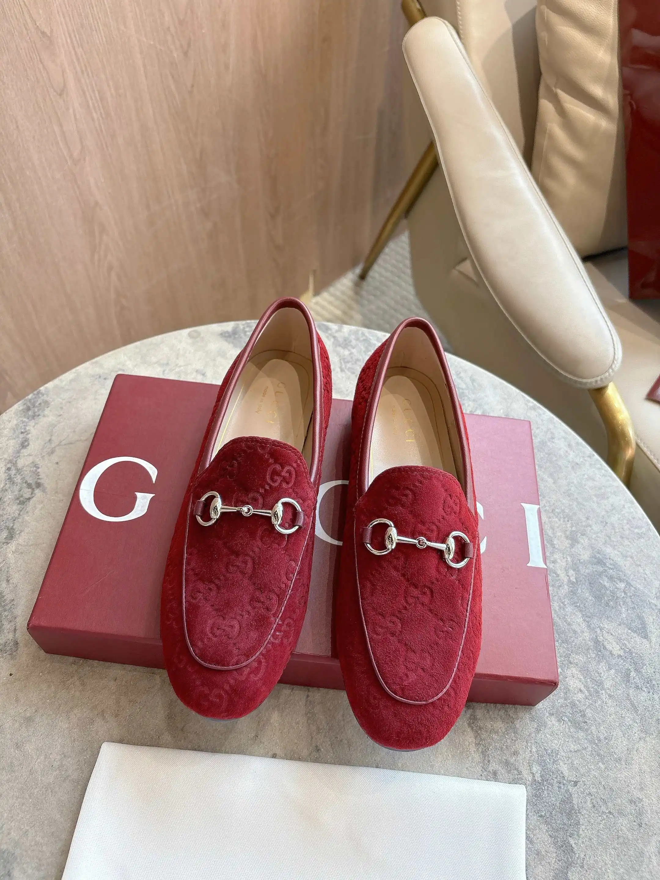 古奇 Jordaan系列饰马衔扣乐福鞋