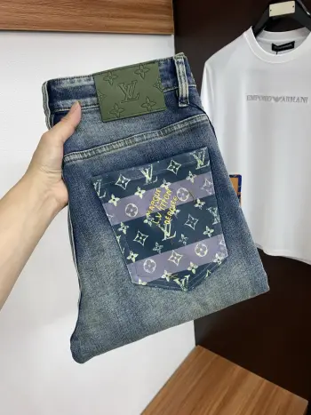 2026早春最新款老风牛仔裤 高仿LV牛仔裤