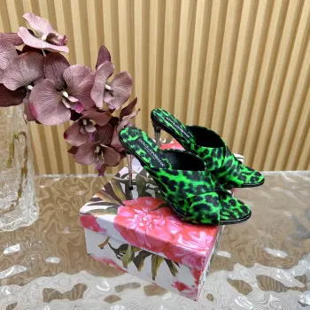 Stunning Vintage Metallic Heeled Sandals Italian Classic Luxury High Heels Replica Dolce Gabbana Womens Sandals and Slides