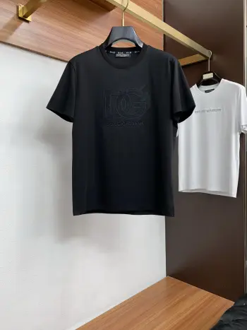 Silk cotton round neck men s short sleeve T-shirt Replica Dolce Gabbana Tshirts and Polos