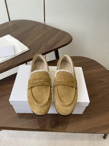 25 ss autumn and winter new wool loafers Replica Dior Womens Loafers and Dress Shoes