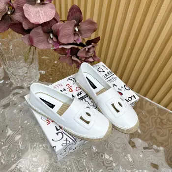 高版本麻底印花渔夫鞋 高仿杜嘉班纳女士休闲鞋/板鞋