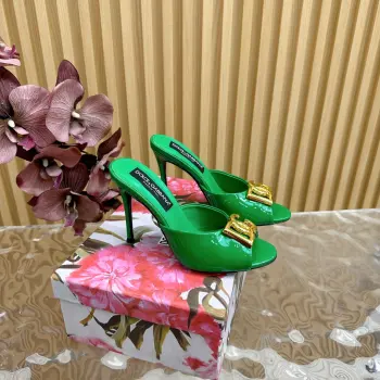 Exquisite Vintage Rhinestone Slippers Italian Classic Luxury High Heels Replica Dolce Gabbana Womens Sandals and Slides