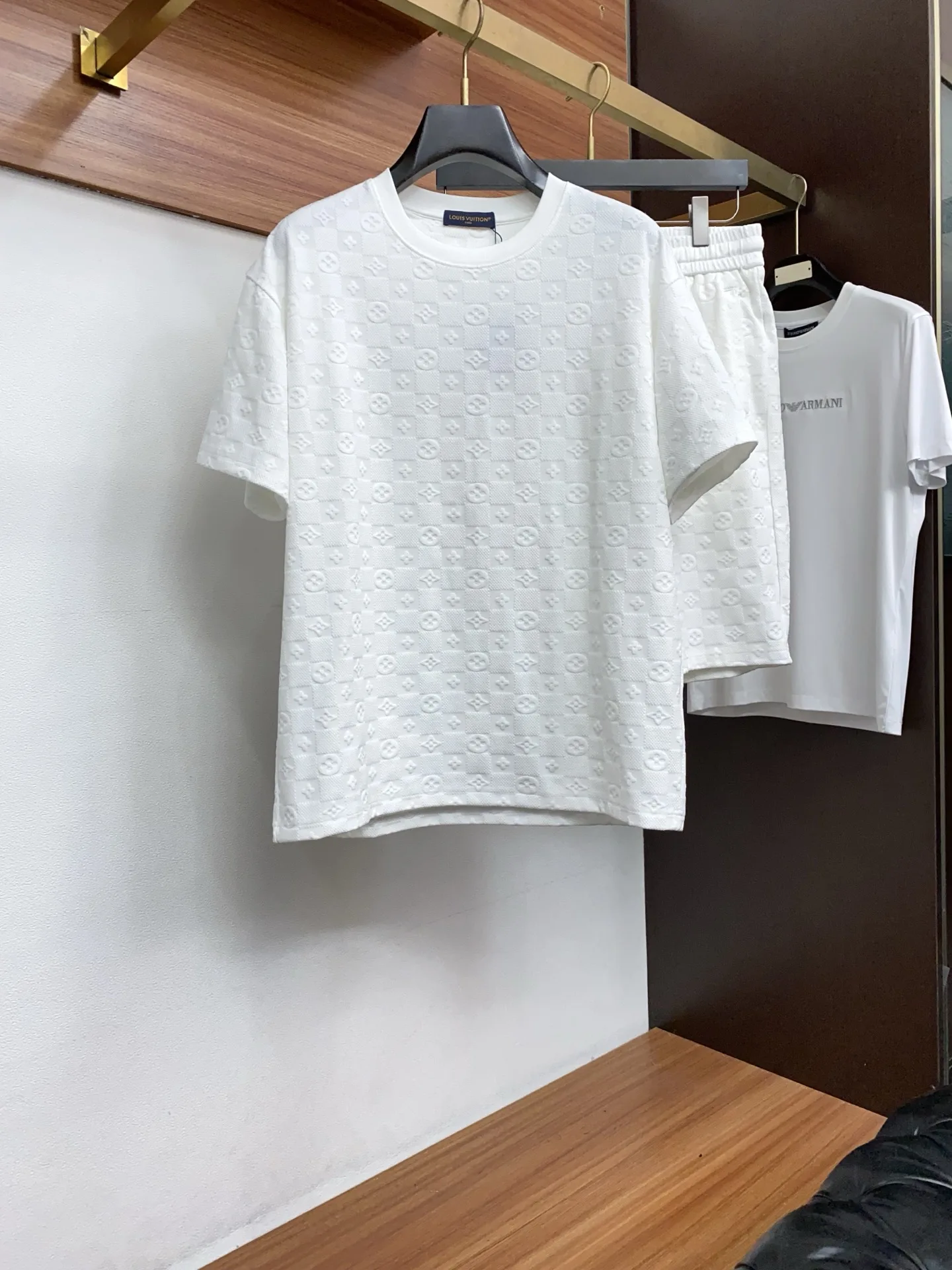 LV  2026ss春夏新款满花短袖套装