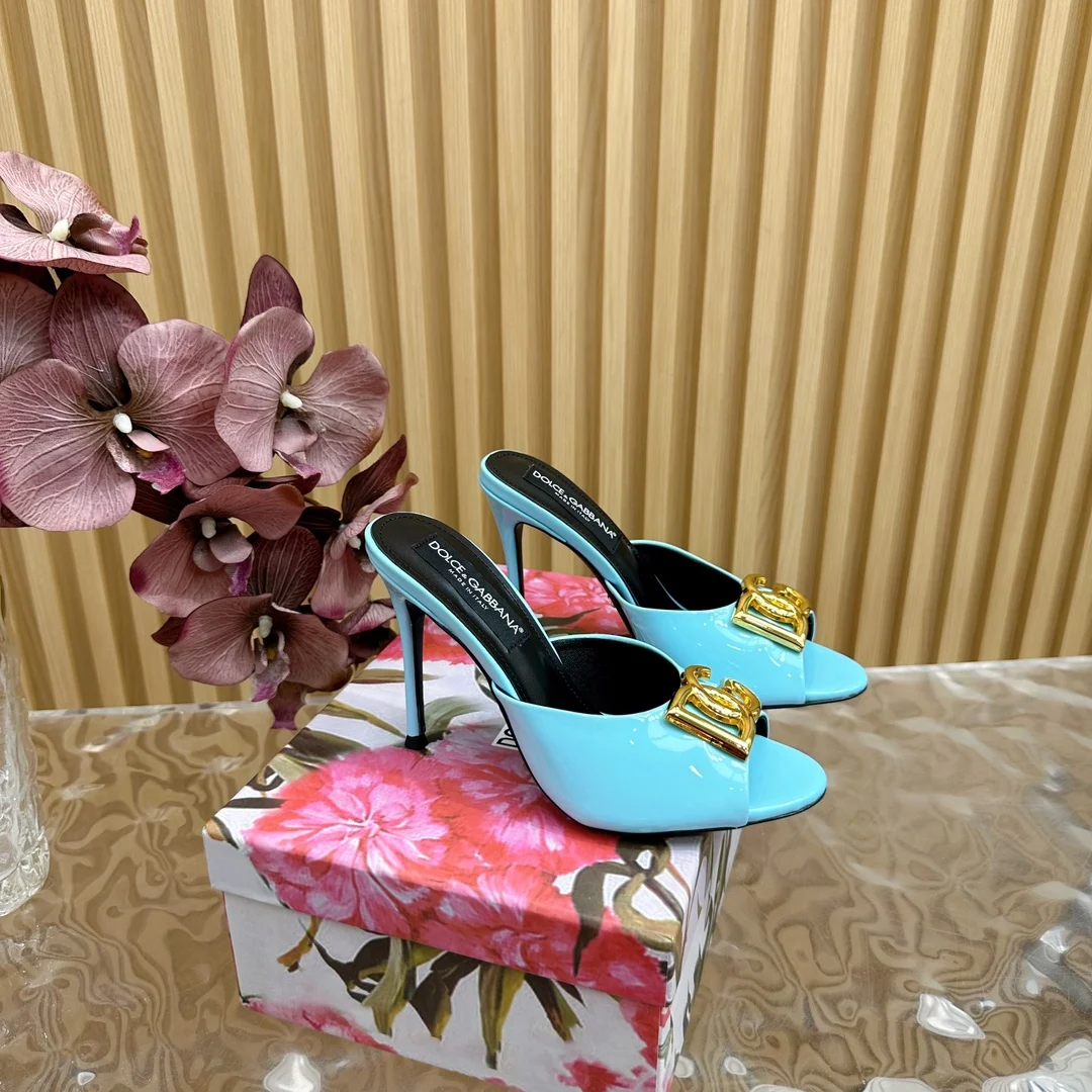 杜嘉班纳 绝美复古水钻凉拖 意式经典奢华高跟鞋